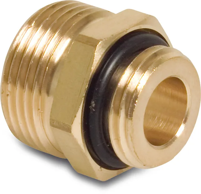 Multi-Fit Nipple brass nickel plated 1/2" male thread 20bar KIWA