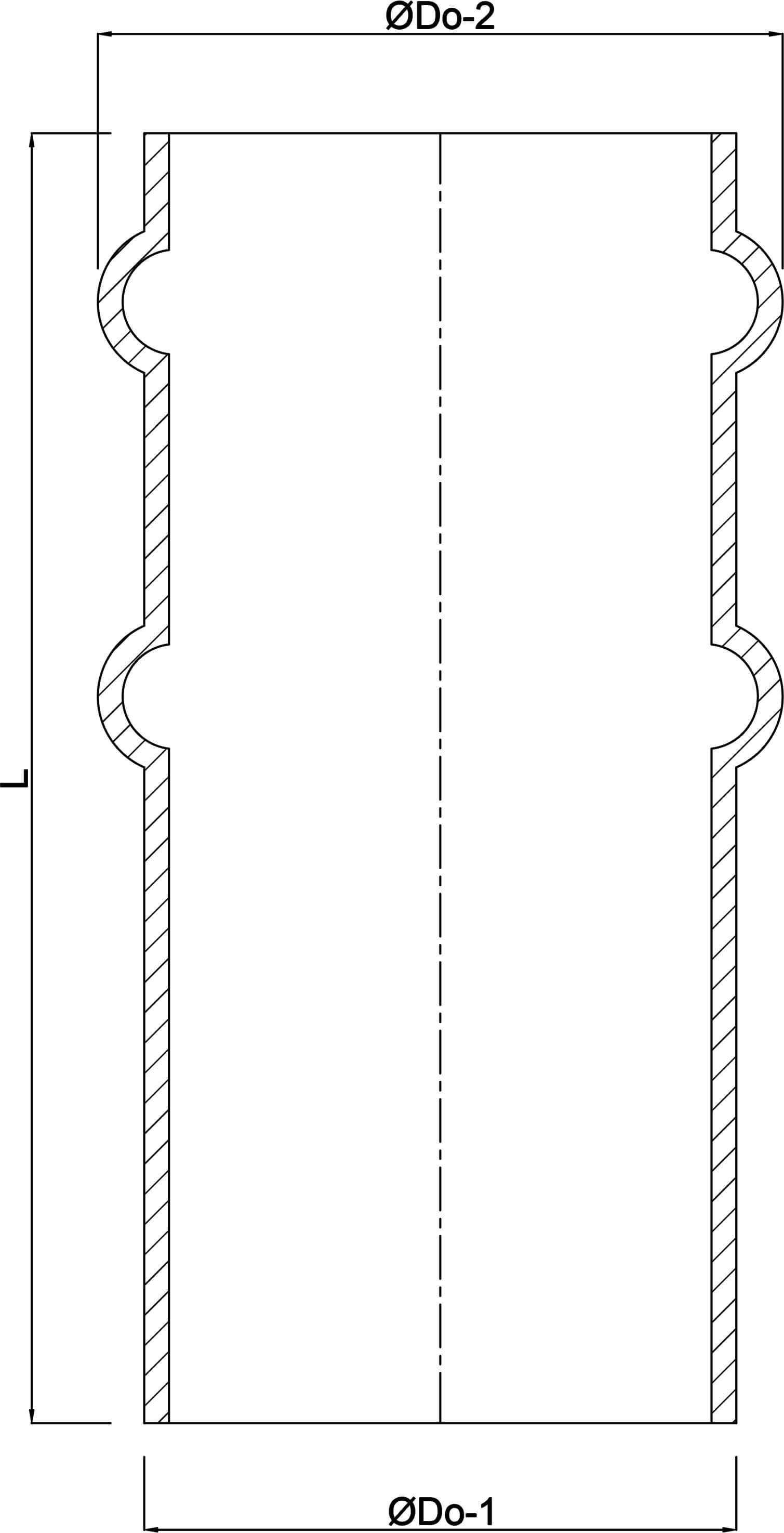 Tulejka do węża stal 110 mm x 114 mm x 2 mm spawane x podłączenie węża czarny