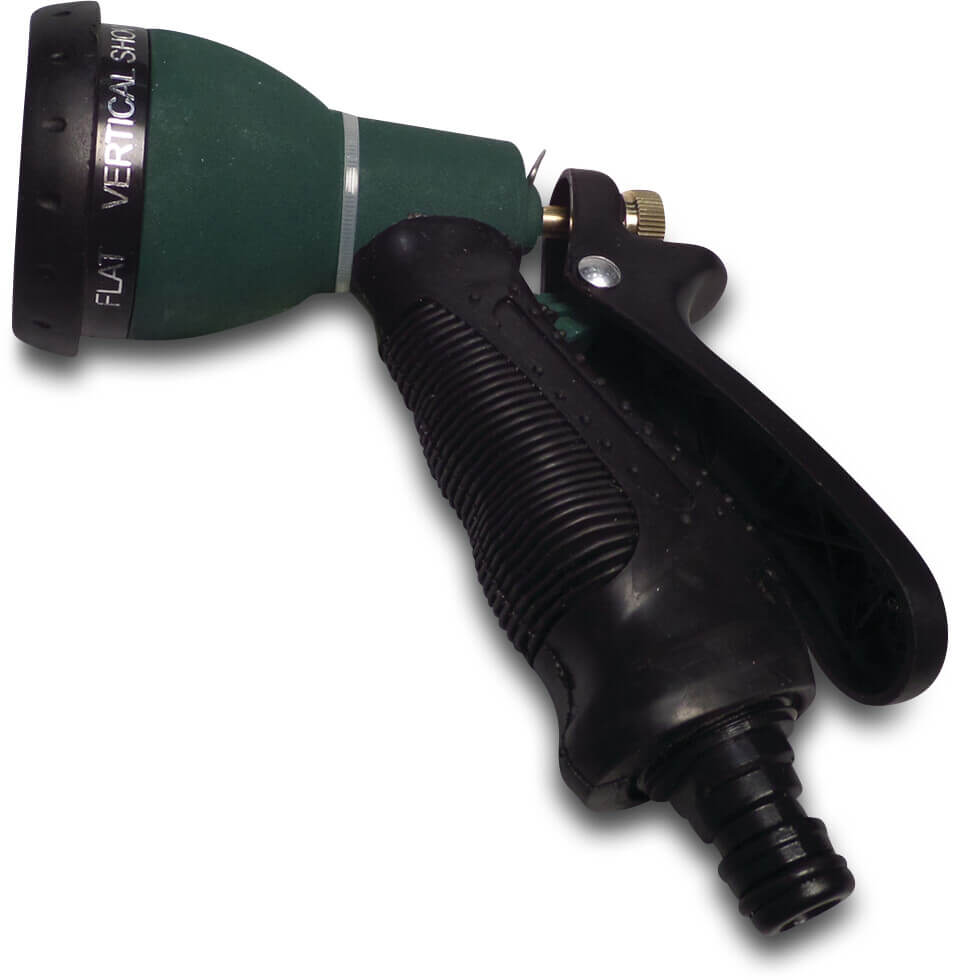 Flotide Sprøjtepistol han-del klik grøn/sort type Med 7 sprøjteindstillinger TOC