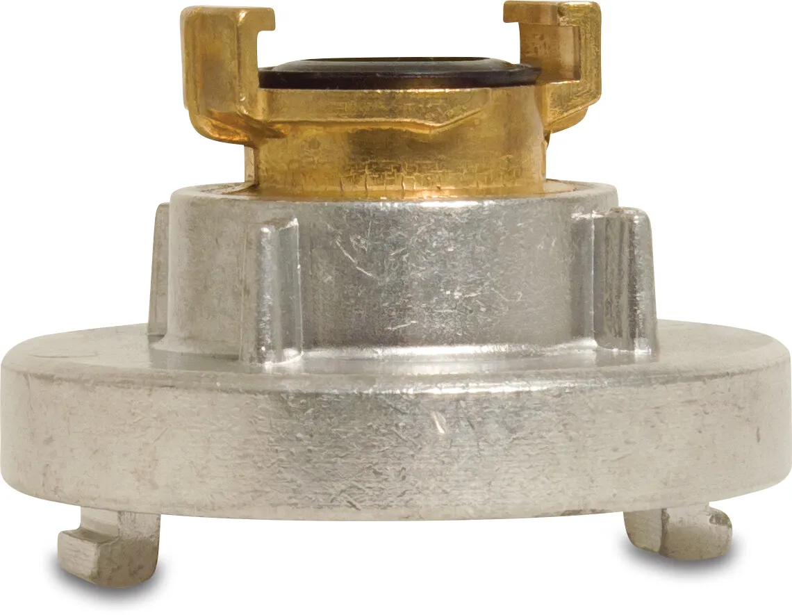 Adaptateur aluminium/laiton DG 40 x DG 66 12bar type Storz 52C