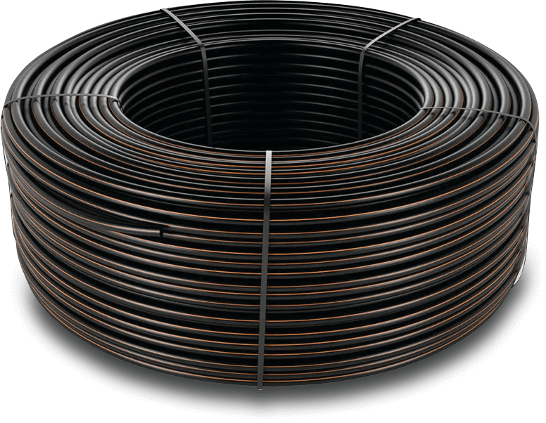 Pressure compensated anti-syphon dripline