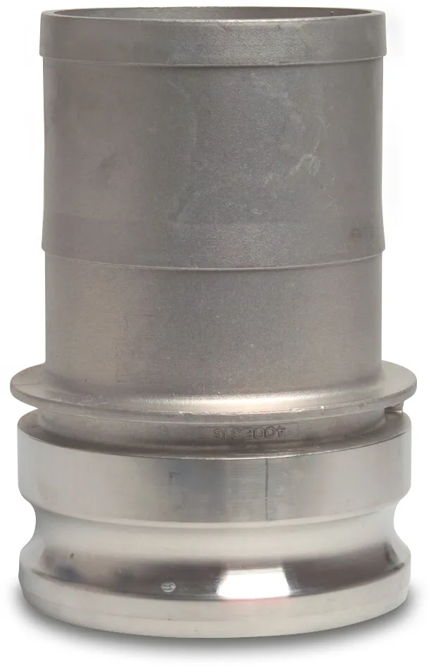 Schnellkupplung Edelstahl 316 1/2" x 13 mm V-Teil Kamlock x Schlauchtülle 10bar Typ Kamlock E