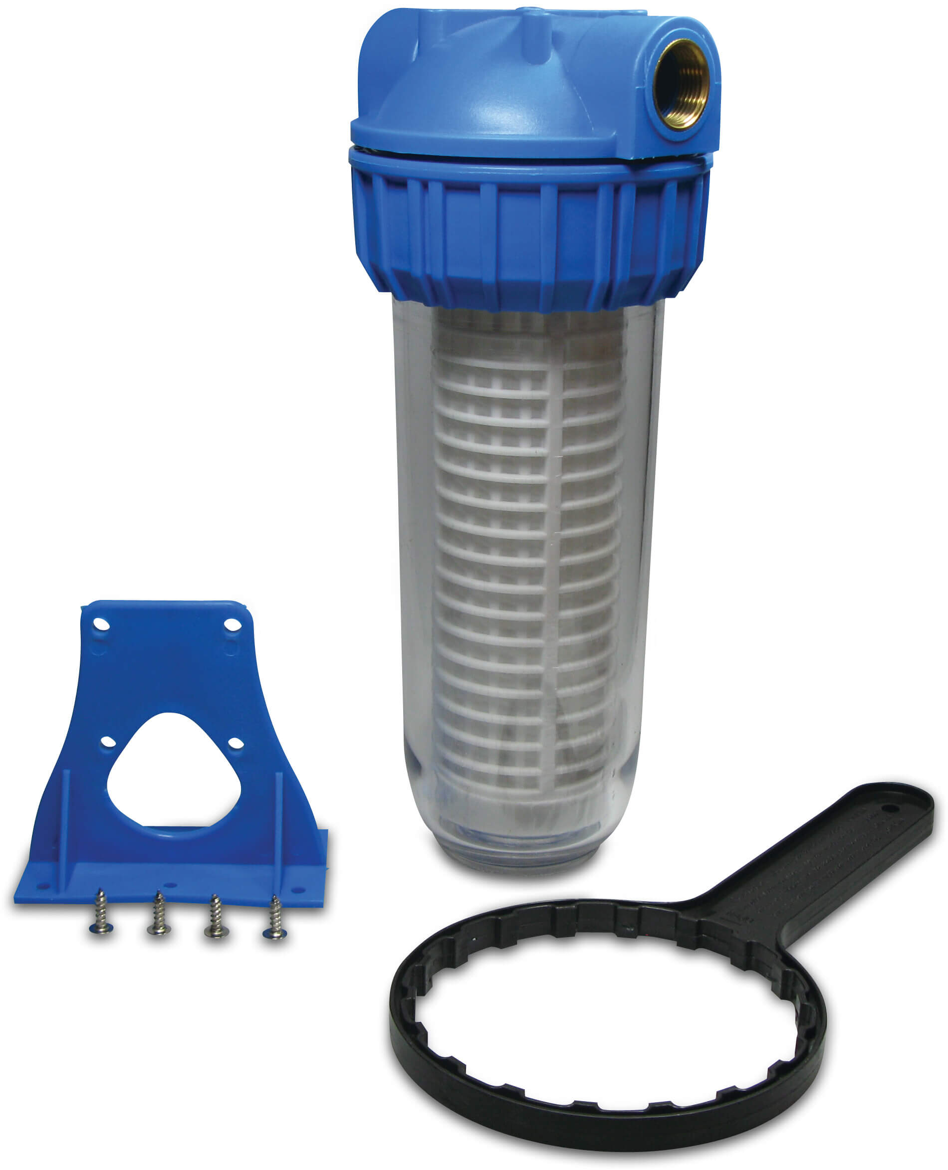 Wasserfilter 10" Kunststoff 1" Innengewinde 8bar L1