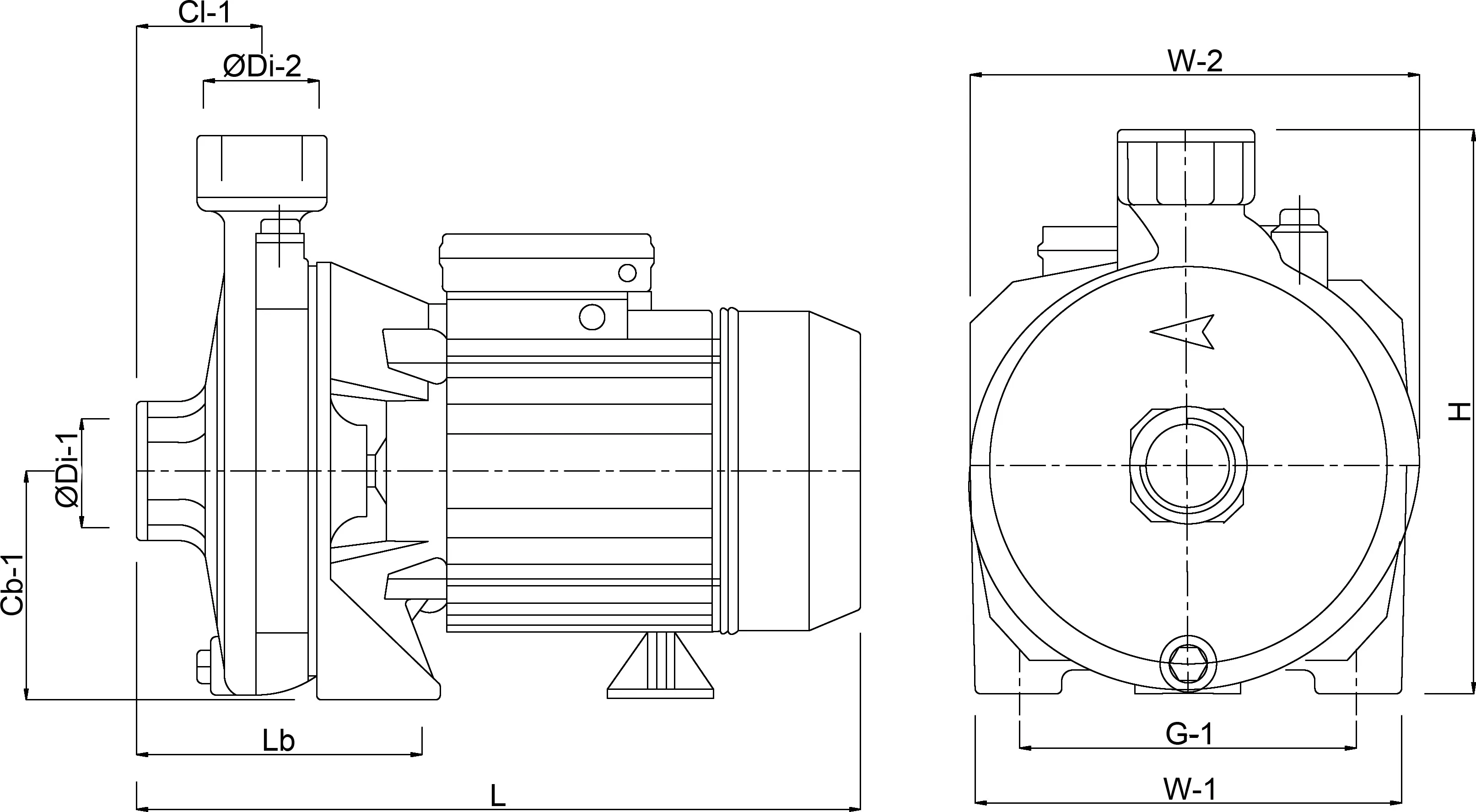 Foras Centrifugaalpomp gietijzer 1 1/4" x 1" binnendraad 8bar 5,1A 230/400VAC blauw type KM 314 T