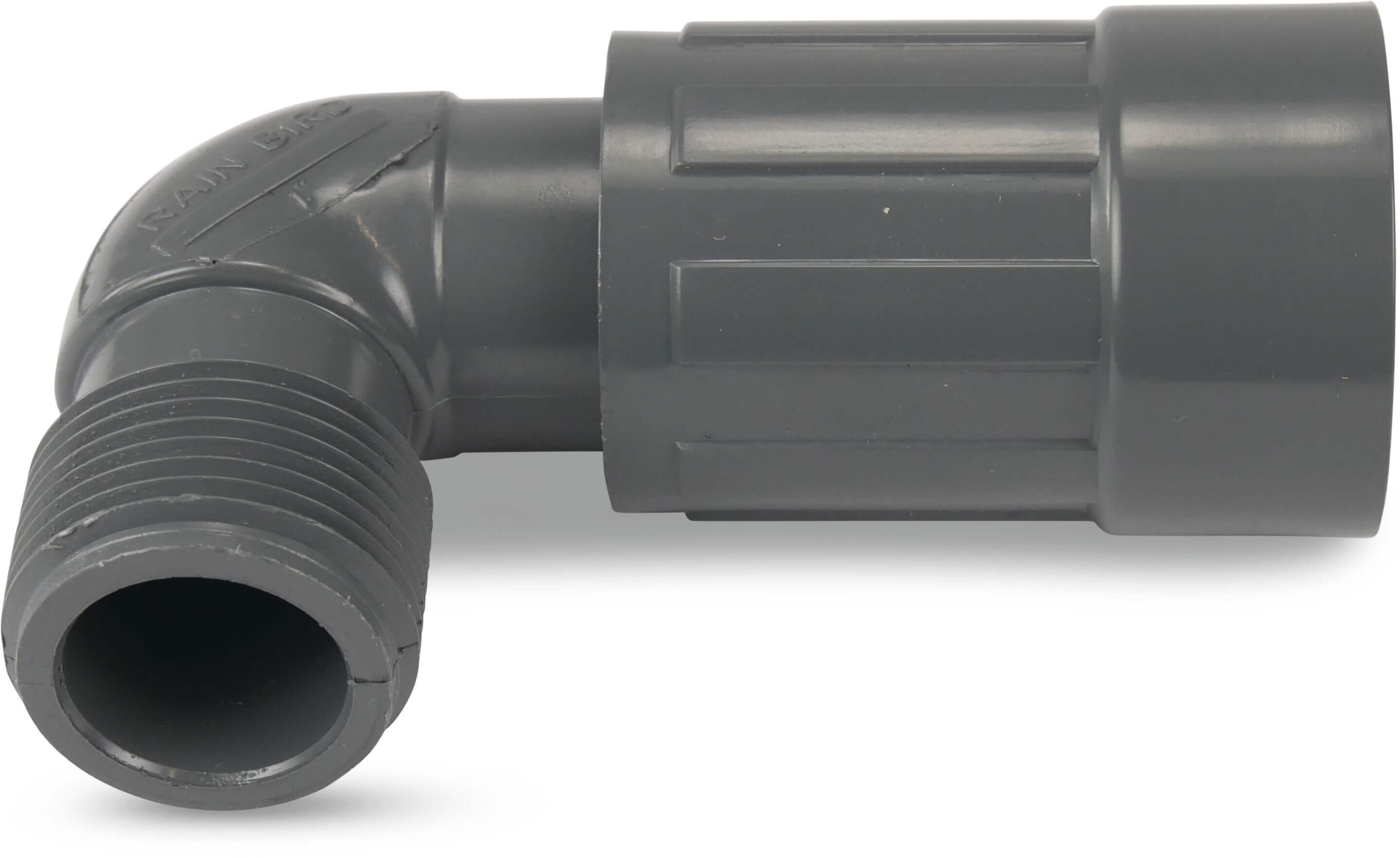 Rain Bird Union elbow 90° PVC 1" male thread x female thread 10bar grey type RB1200