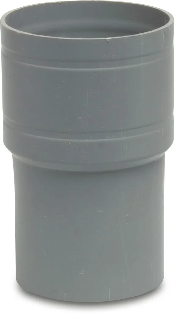 Reducer socket PVC-U glue socket x insert (in pipe) grey