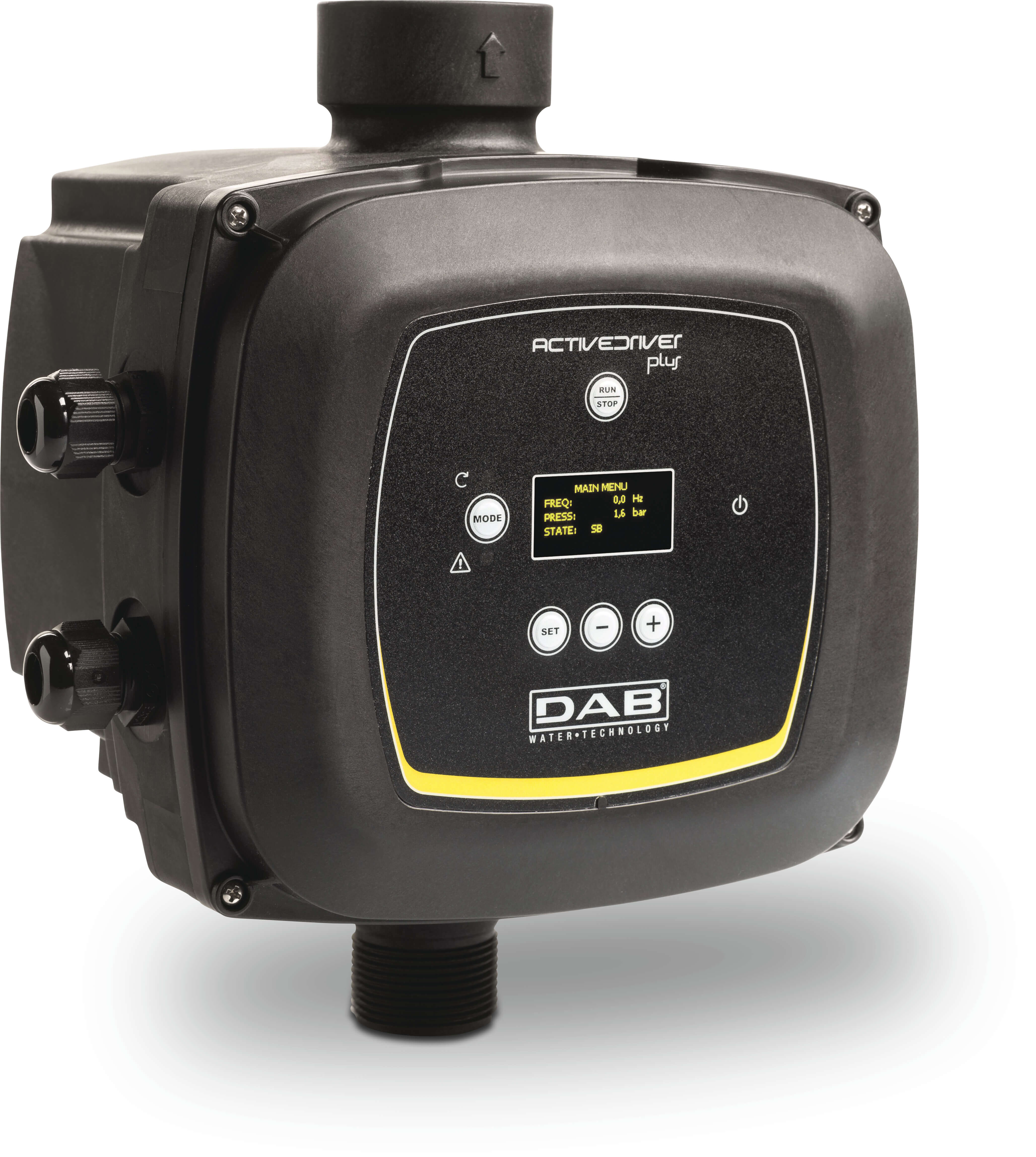 DAB Inverter 1 1/4" x 1 1/2" male thread x female thread 10,5A 230/400VAC black type Active Driver Plus M/M 2.2 without cable