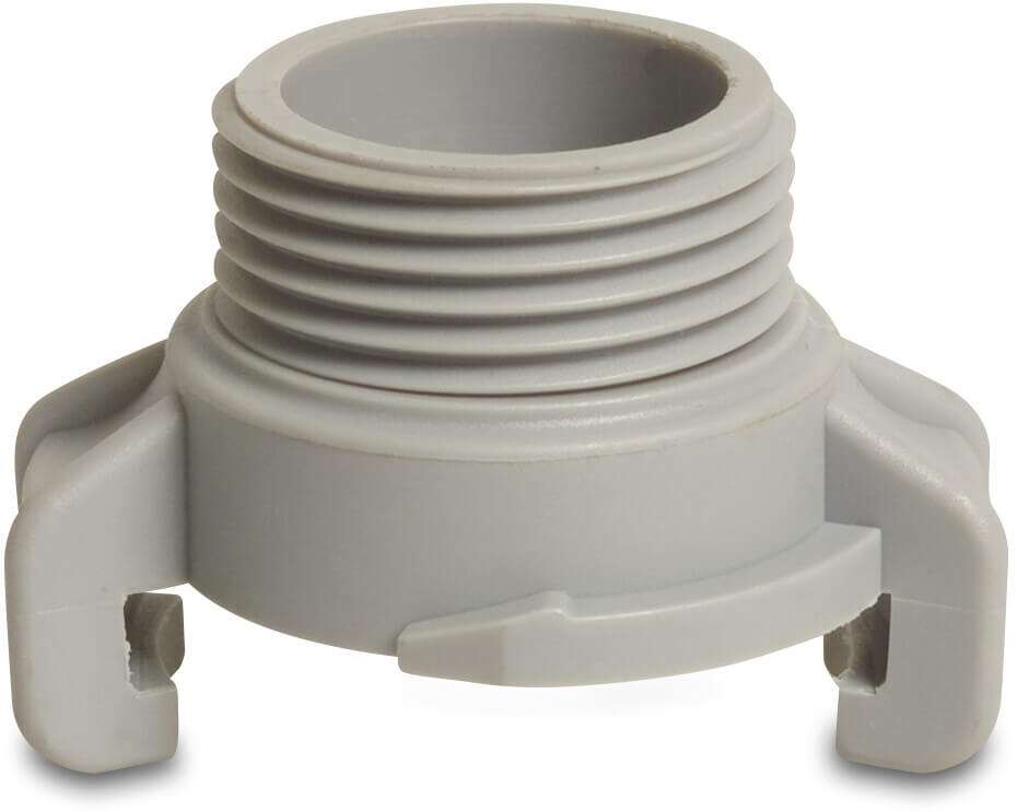 Quick coupler PA glass fibre reinforced 1/2" male thread CD 40 8bar grey