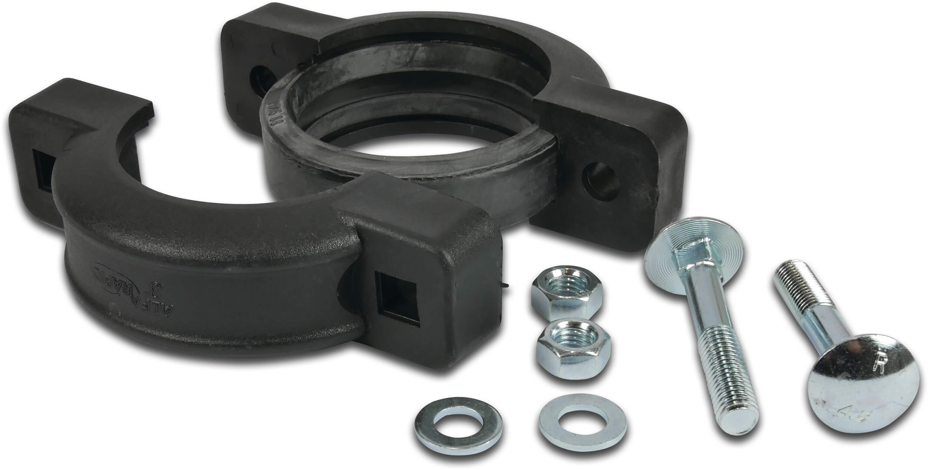 Pipe clamp PA glass fibre reinforced 2 1/2"