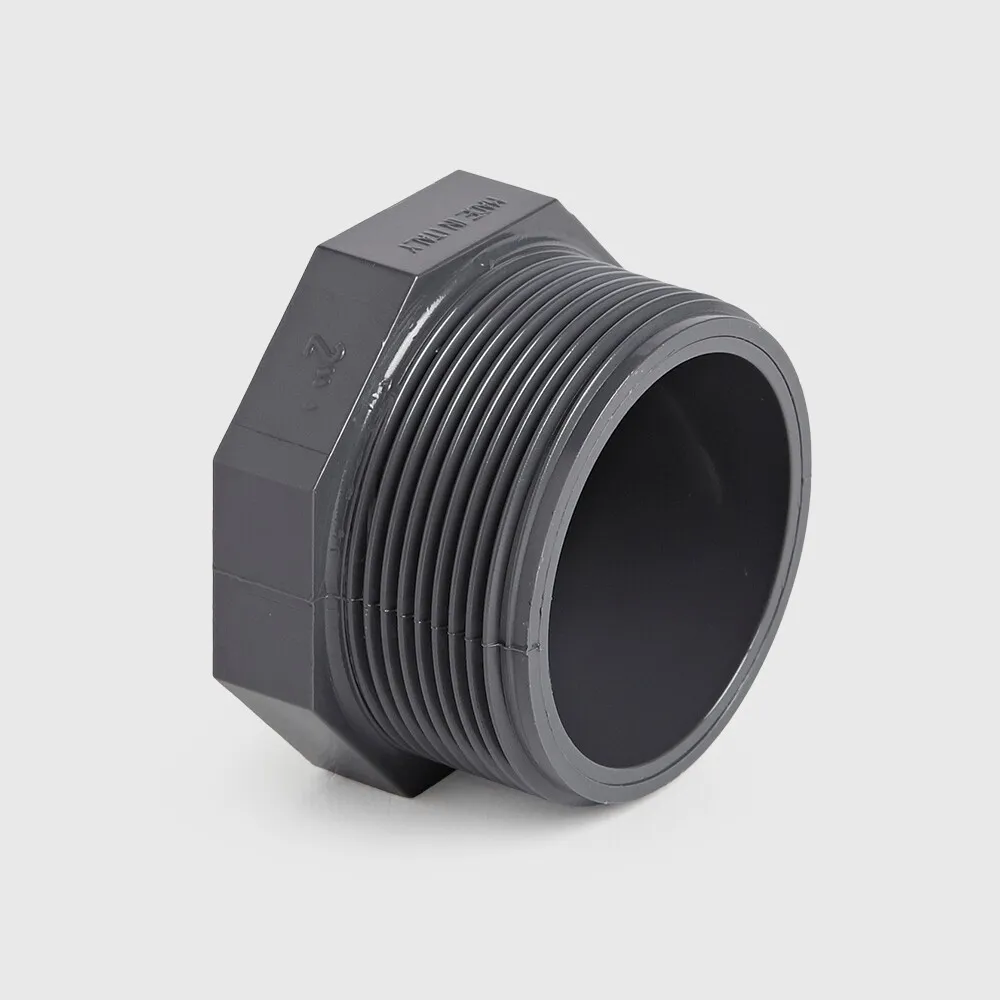 VDL Plug PVC-U 2" male thread 16bar grey