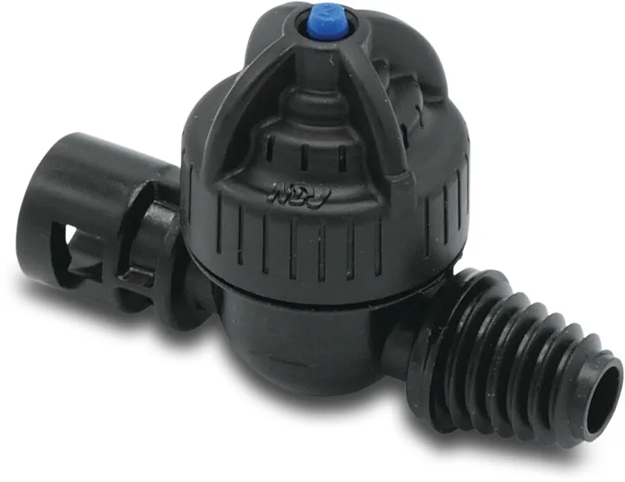 NaanDan Leakage prevention device plastic 3/8" bayonet F x male thread black type Low-Pressure w/o filter