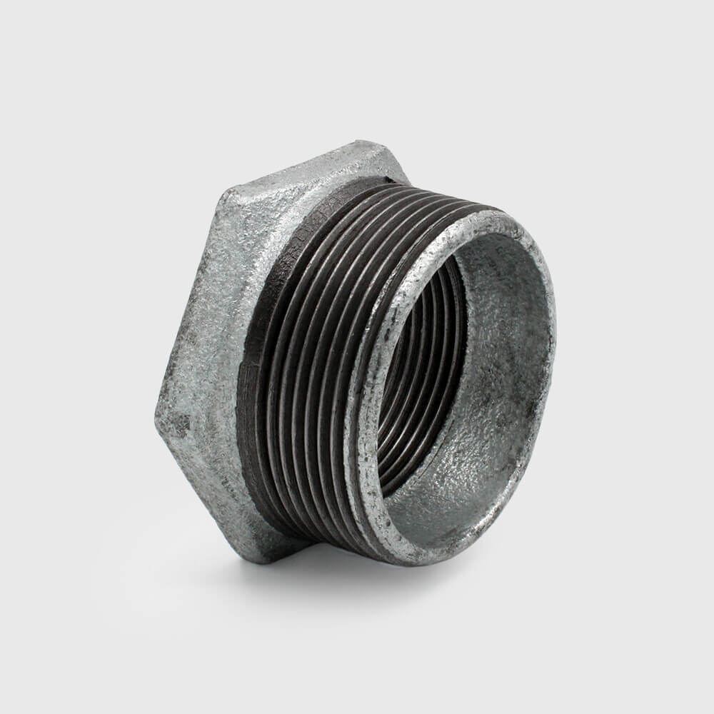 Profec Nr. 241 Reduzierstück Gusseisen Verzinkt 3/4" x 1/2" Außengewinde x Innengewinde 25bar DVGW