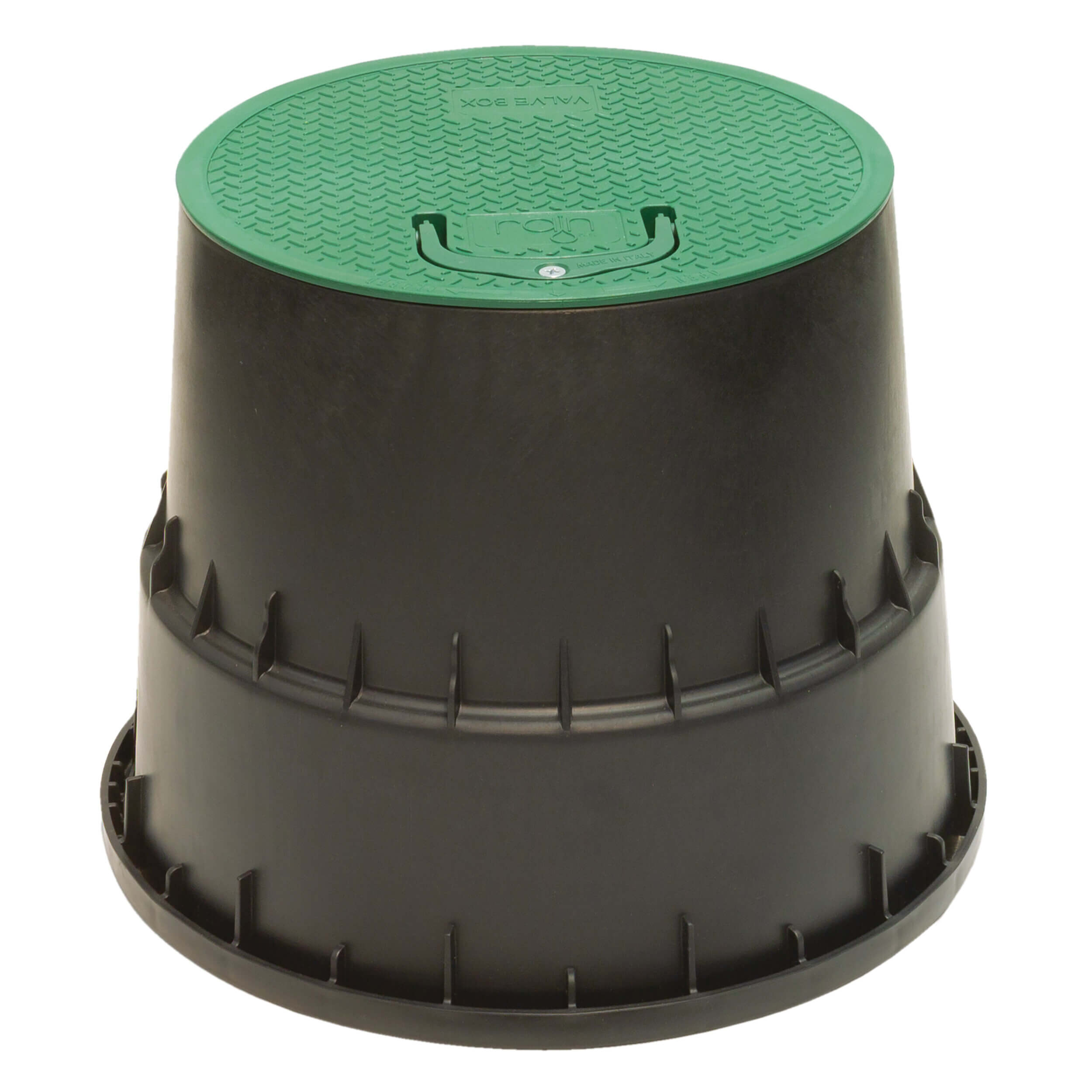 Rain Regard de vannes ronde PP noir/vert type EzOPEN PZCM 25