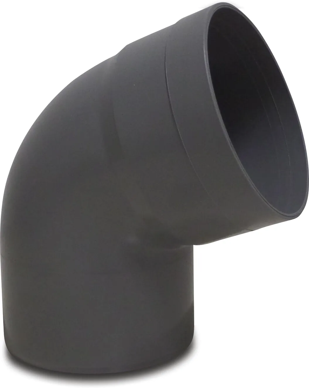 Bend 67° PVC-U 160 mm glue socket x spigot grey