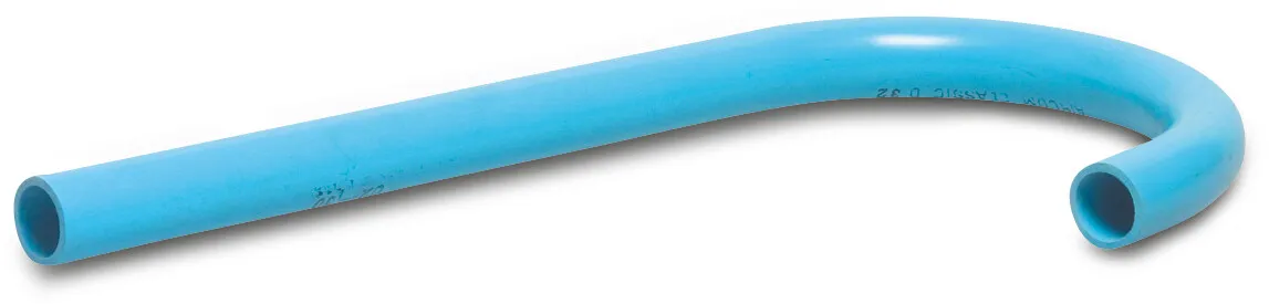 Bend 180° PVR 25 mm plain 12,5bar blue