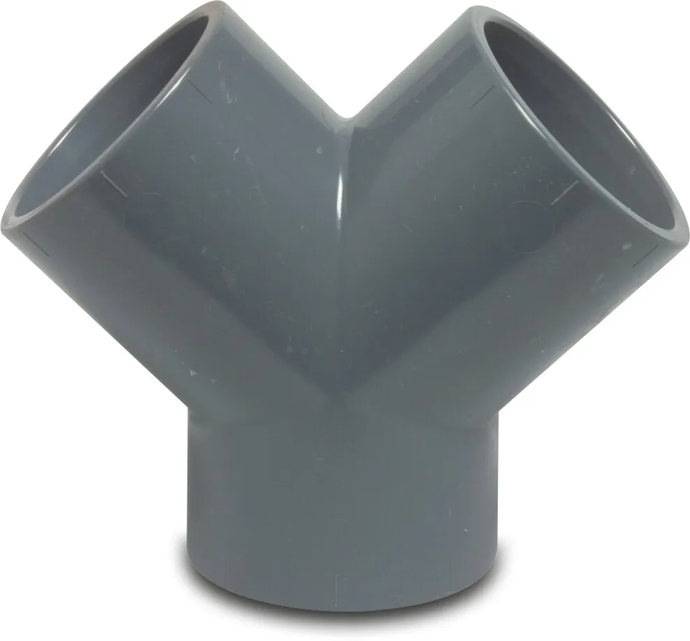 Y-stuk PVC-U 50 mm lijmmof 10bar L1