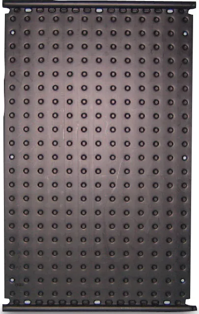 Panneau solaire HDPE 40 mm 4,5bar noir prévu de 2 tubes collecteur 40 mm type 1002