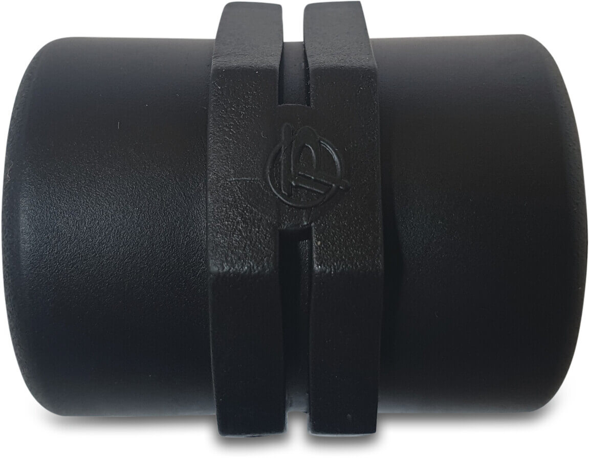 Tavlit Coupler PP 1" female thread 10bar black type Self Seal
