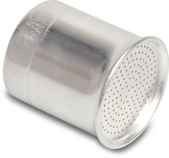 Rose nozzle aluminium 3/4" female thread mini type 114S 35 mm