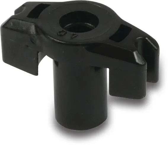 NaanDan Kunststof hoofdnozzle 4,0mm zwart type 5022 / 427 / 6024 / 6025 / 6004
