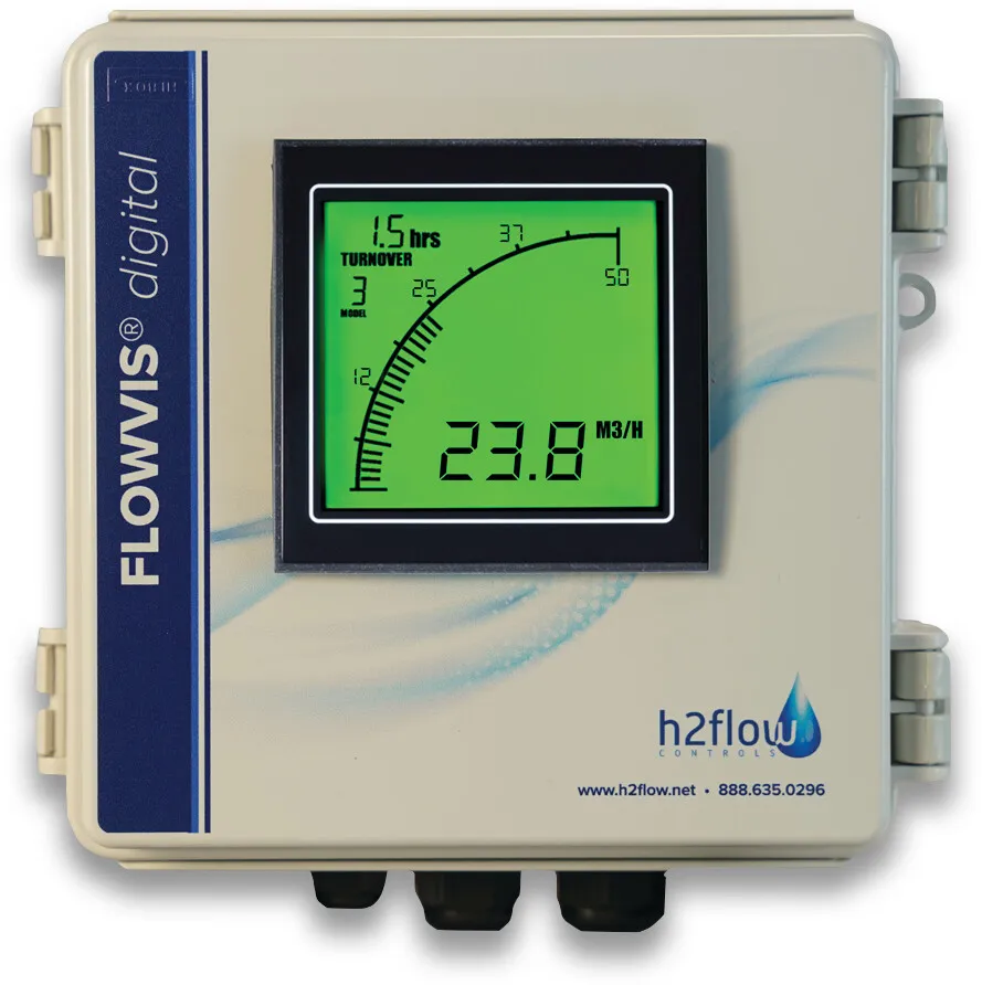 FlowVis Digital ABS 12VDC blanc