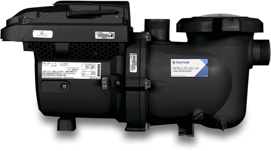 Pentair Poolpumpe 63/75 mm limmuffe 11,2A 230VAC sort type IntelliFlo3®