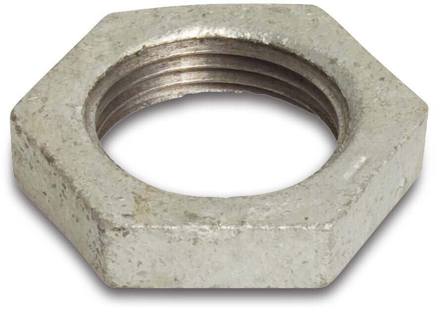 Profec Nr. 312 Nut cast iron galvanised 1 1/4" female thread 25bar DVGW