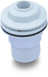 Flotide Adjustable outlet ABS 50 mm x 2" glue socket x male thread white EM2828V(E)