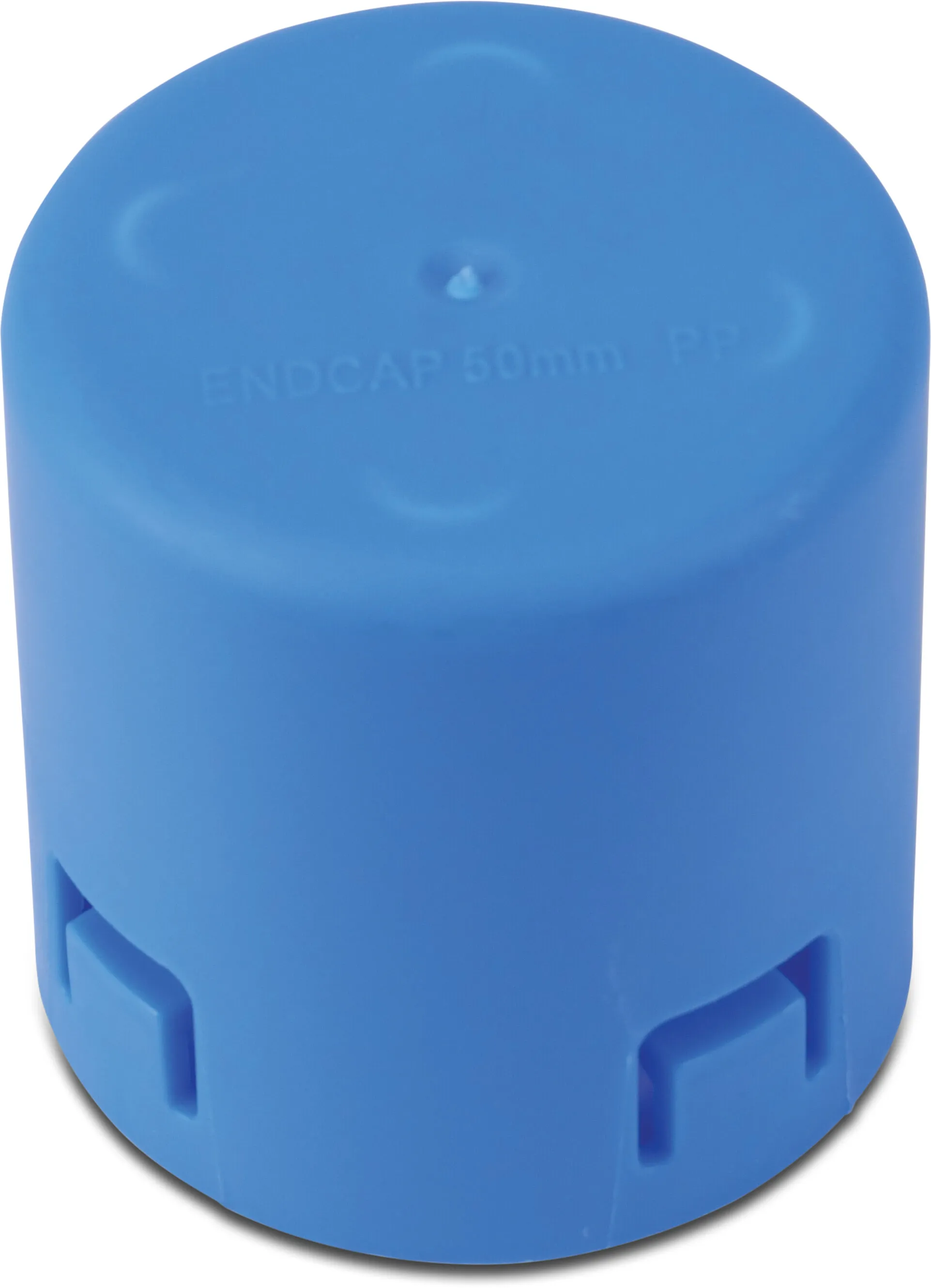 Slutmuffe plastik 50 mm muffe blå type lukket