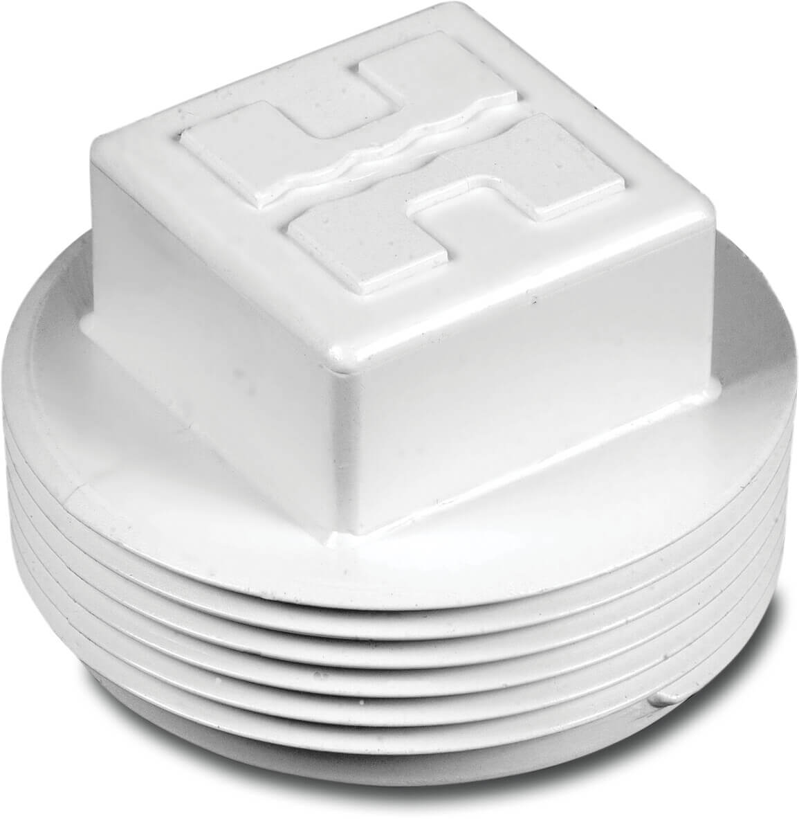 Hayward Plugg med o-ring 1 1/2" utvändig gänga vit platt type MIP Kvadratiskt huvud