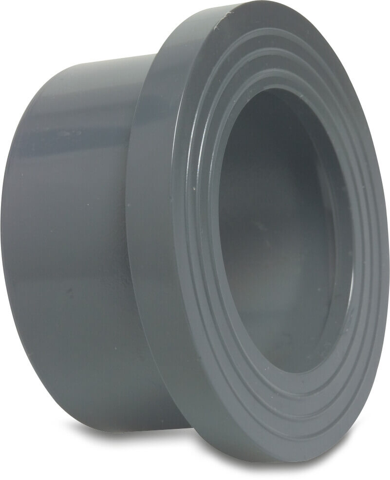 Profec Stub flange PVC-U 125 mm glue socket 16bar DN110 grey PN16 WRAS