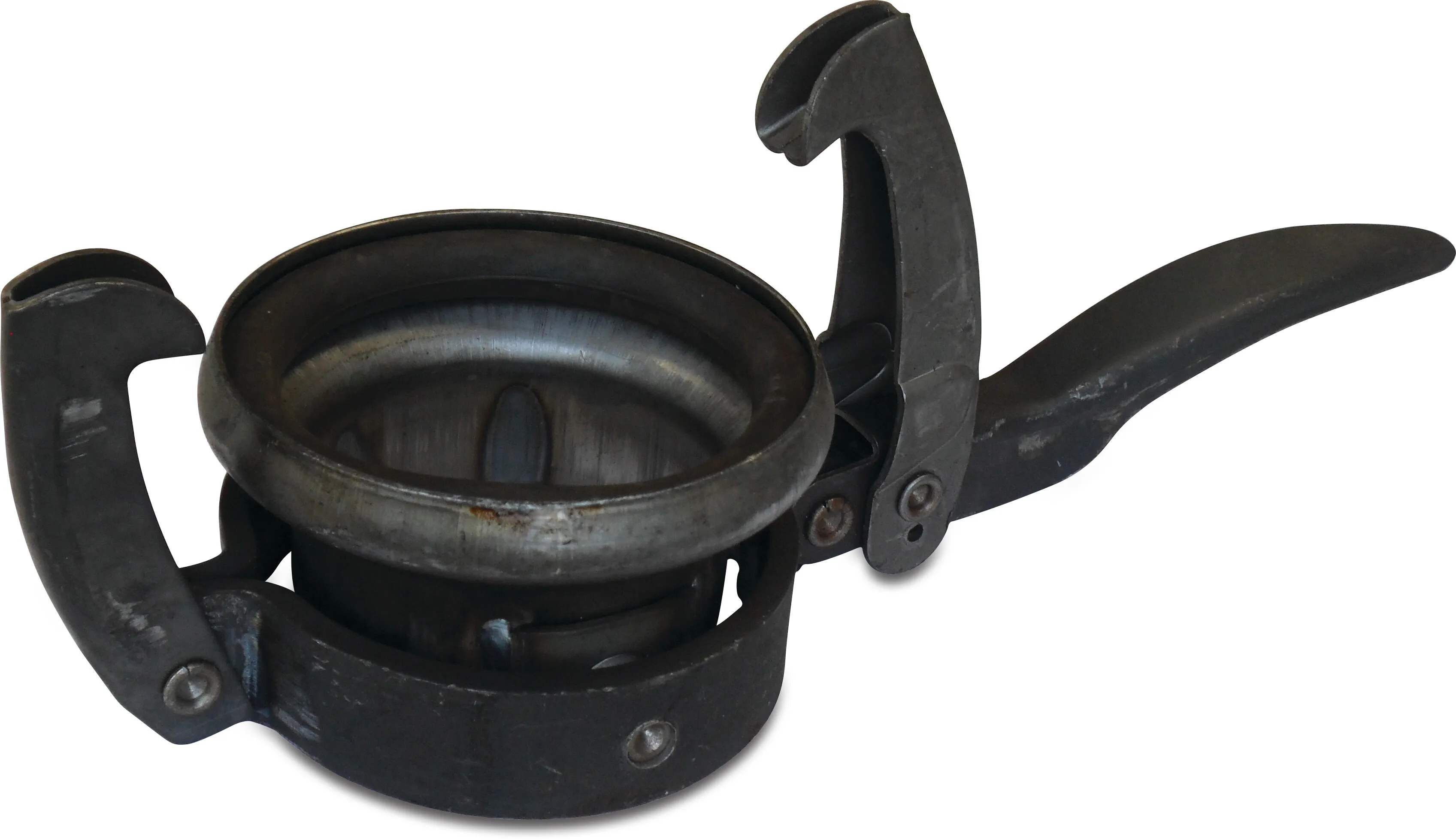 Quick coupler steel 159 mm female part Perrot x butt welding black type Perrot