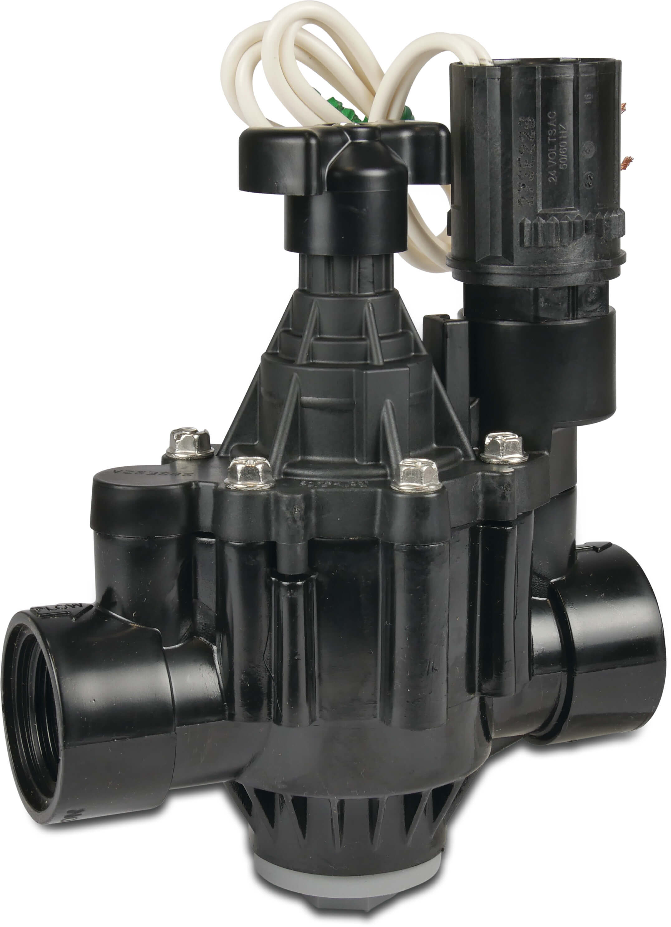 Rain Bird Solenoid valve fibreglass reinforced nylon 1 1/2" female thread 10bar 24VAC black type PGA