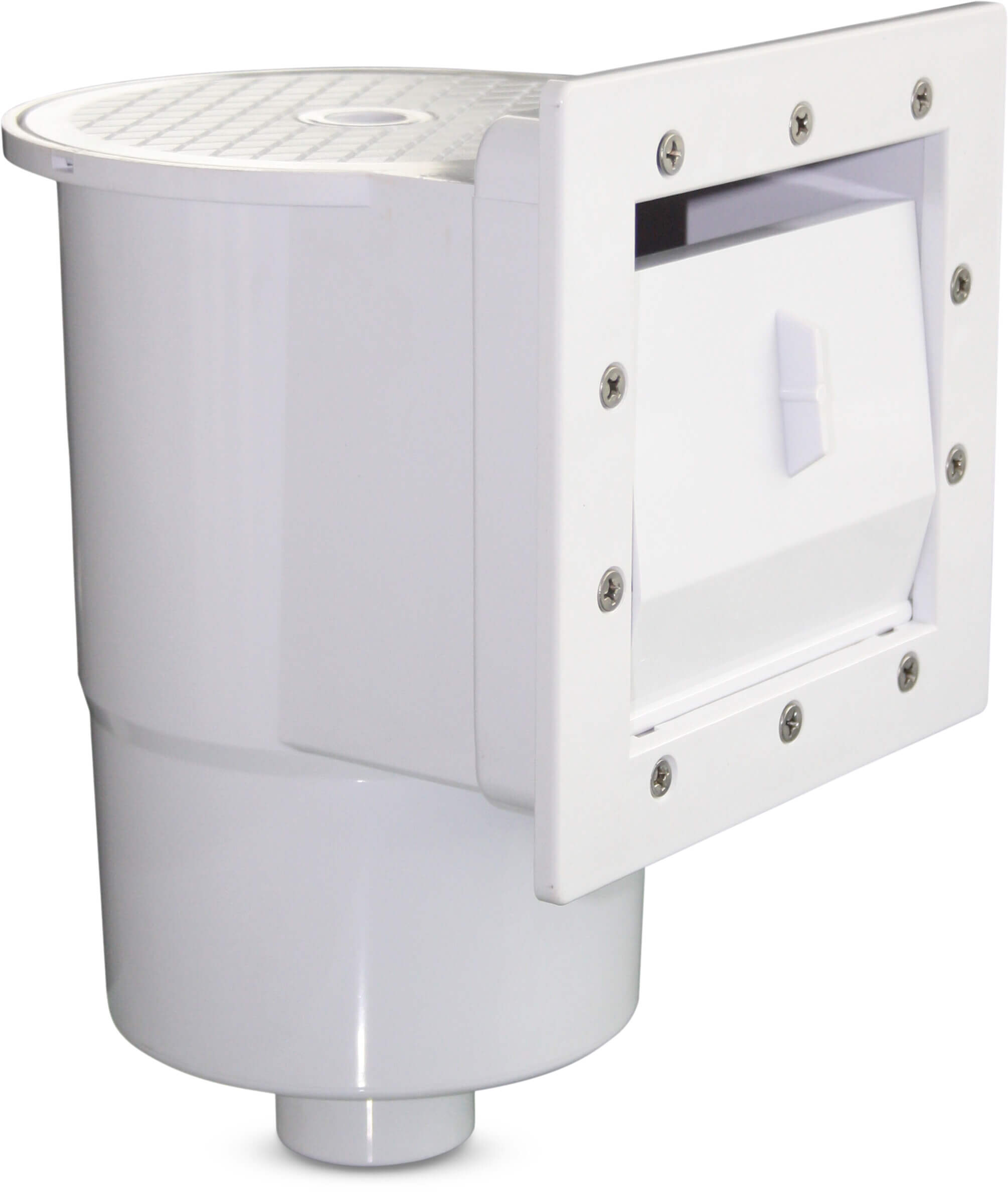 Flotide Skimmer ABS 1 1/2" female thread white rectangular type Compact