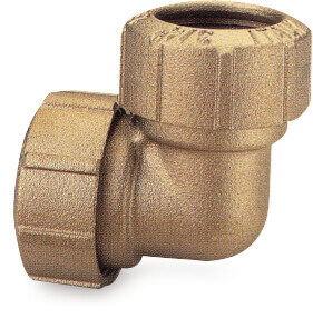 Itap Elbow 90° brass 40 mm compression 16bar DVGW type 050