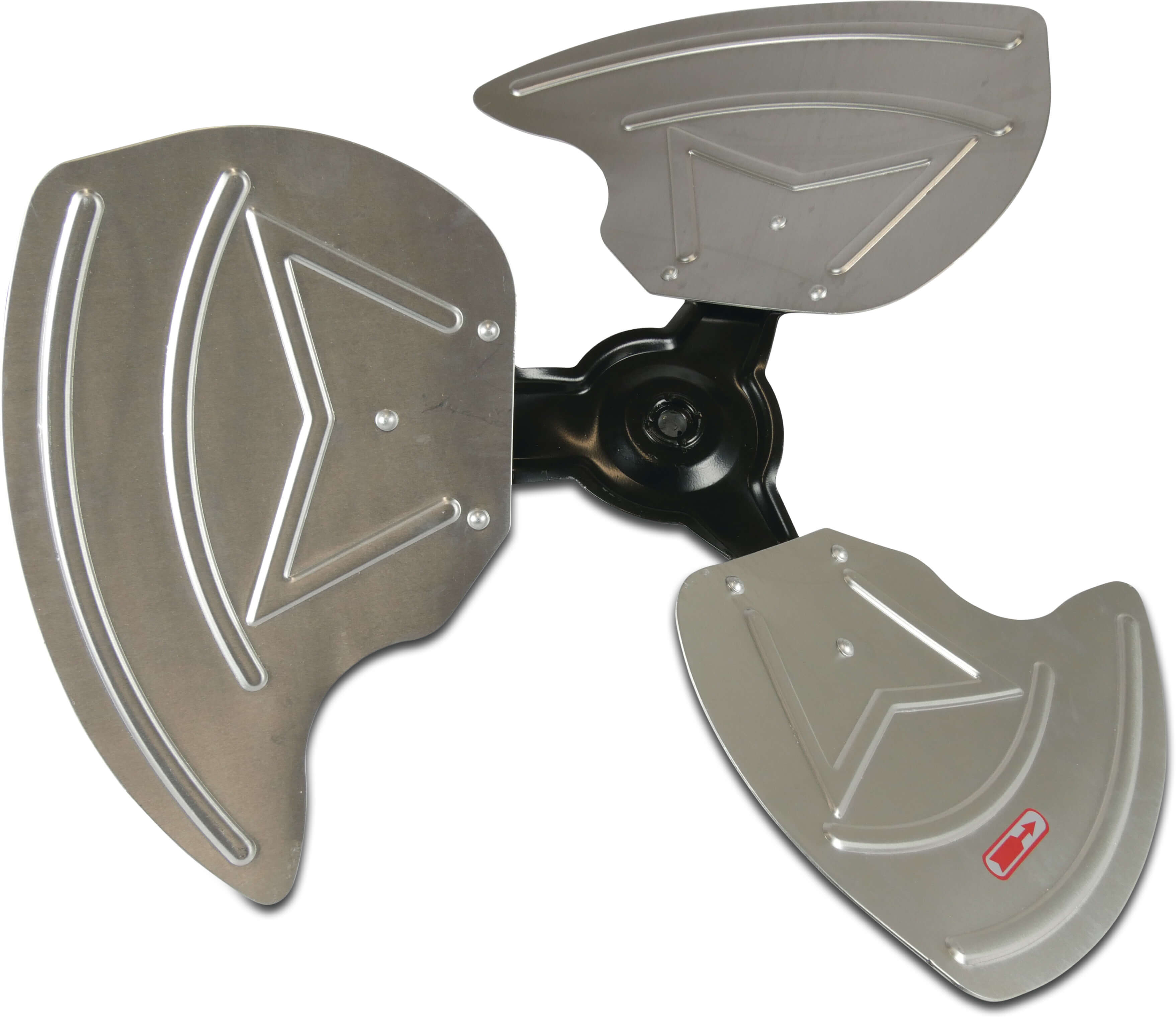 Fan blade aluminum F560mm x 150mm, 12mm hole anticlockwise