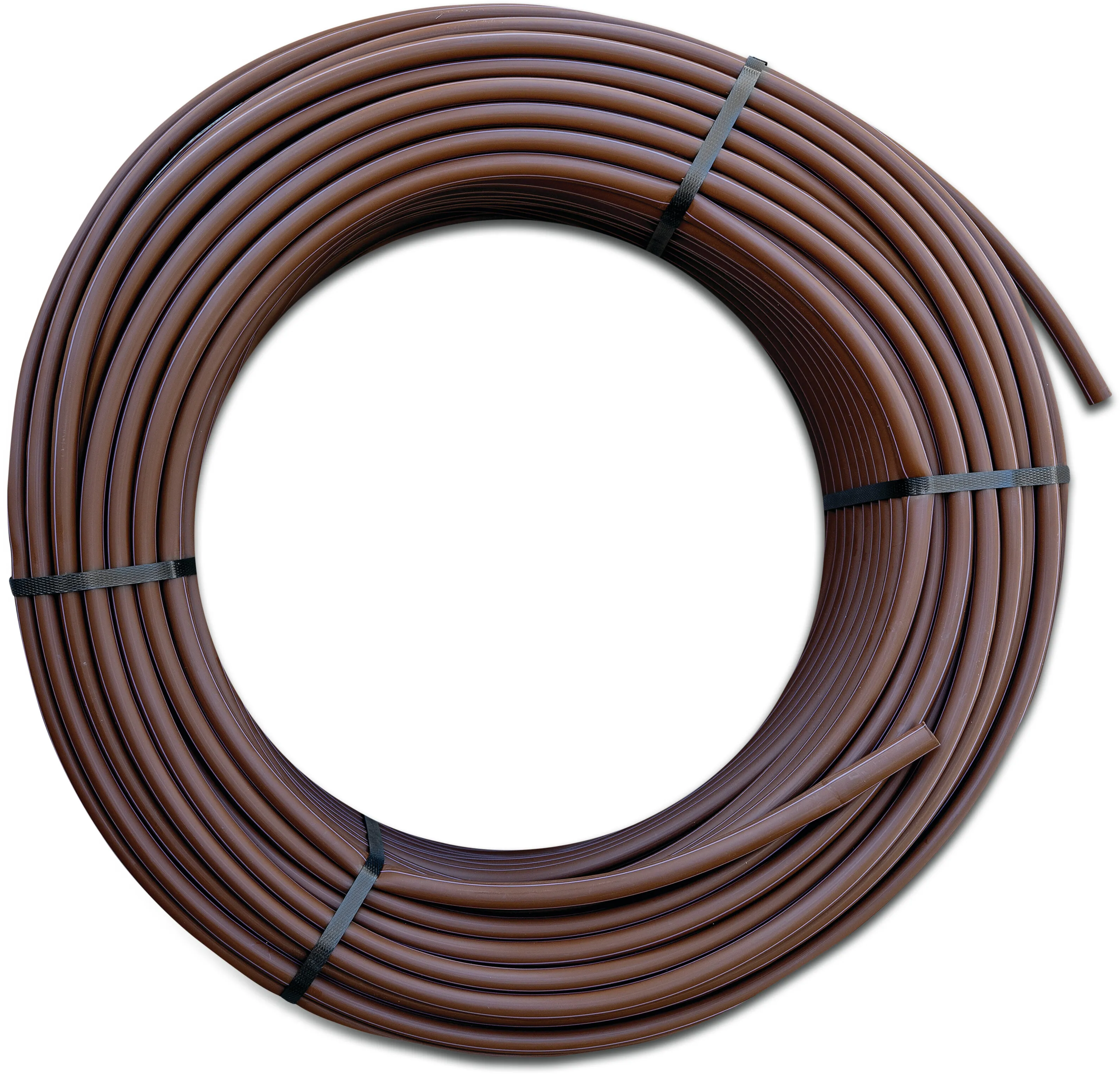 Rain Bird Druckrohr PE40 16 mm x 1,2 mm Glatt 4bar Braun 100m