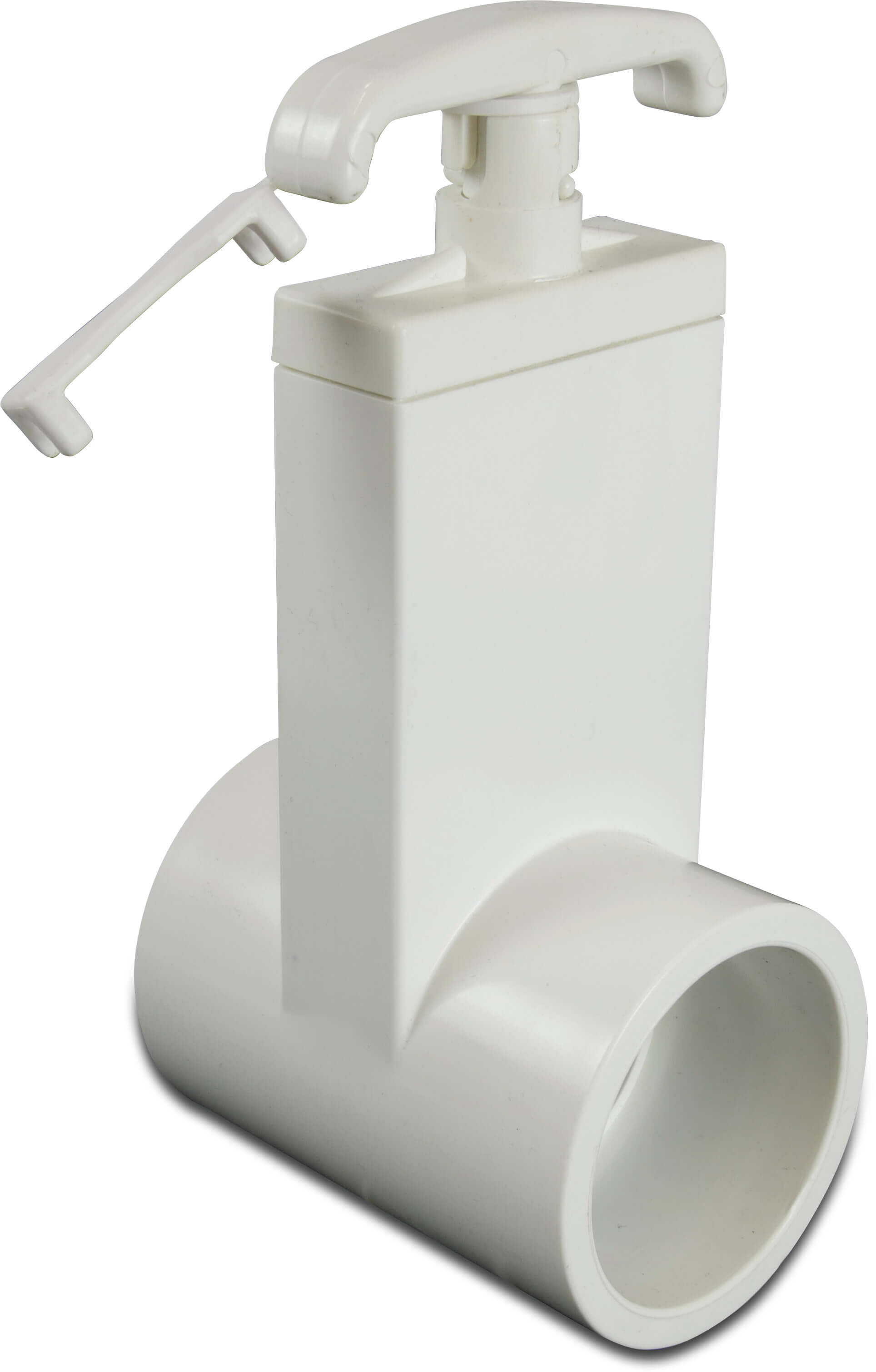 Gate valve PVC-U 3,5 bar imperial glue socket white