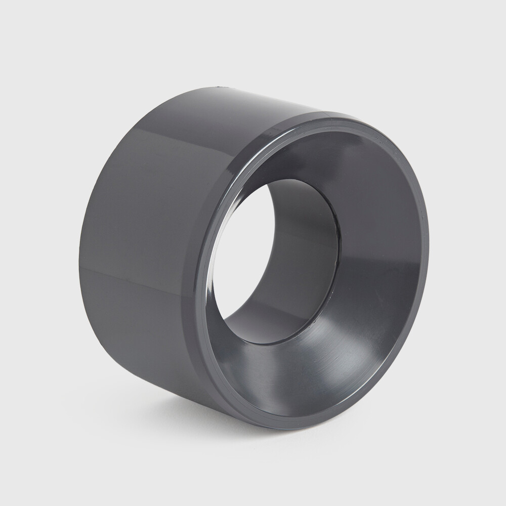 VDL Manchon de réduction PVC-U 63 mm x 50 mm collage mâle x collage femelle 16bar gris