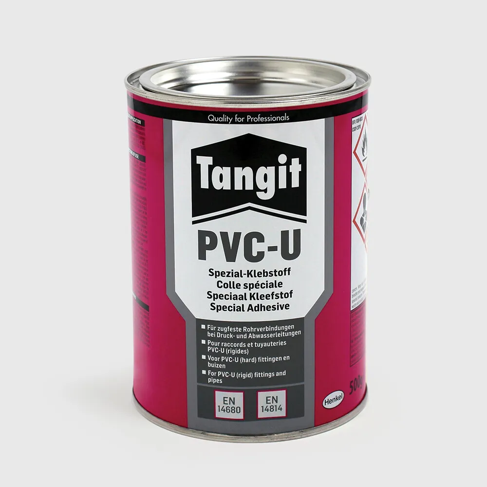 Tangit PVC glue KIWA type All Pressure label EN/DE/NL/FR