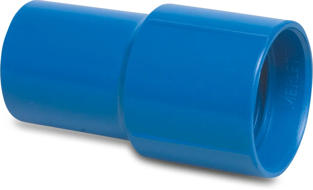 Merlett Socket PVC-U glue socket blue type for swimmingpool hose