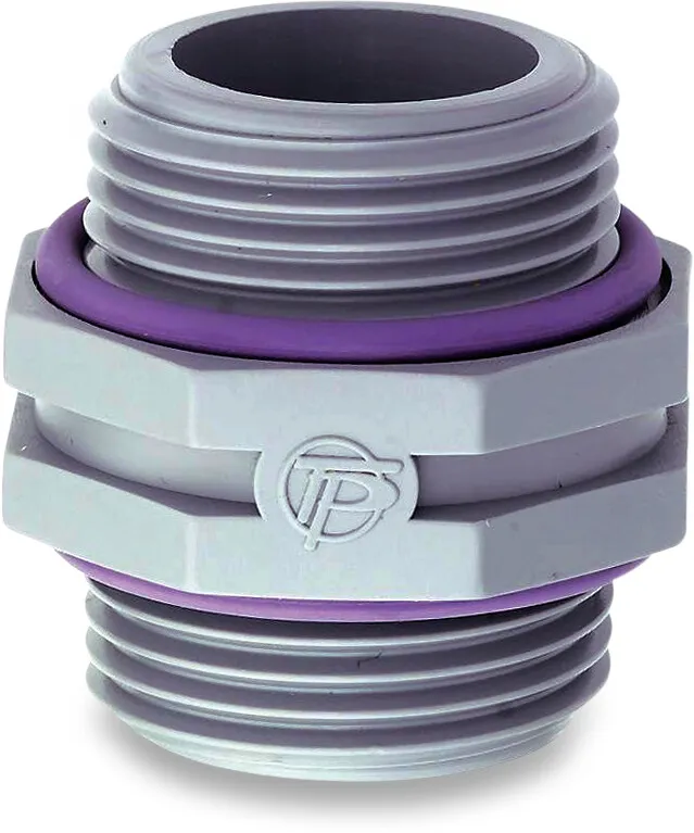 Tavlit Swivel nipple PP 1" male thread 10bar type with O-ring