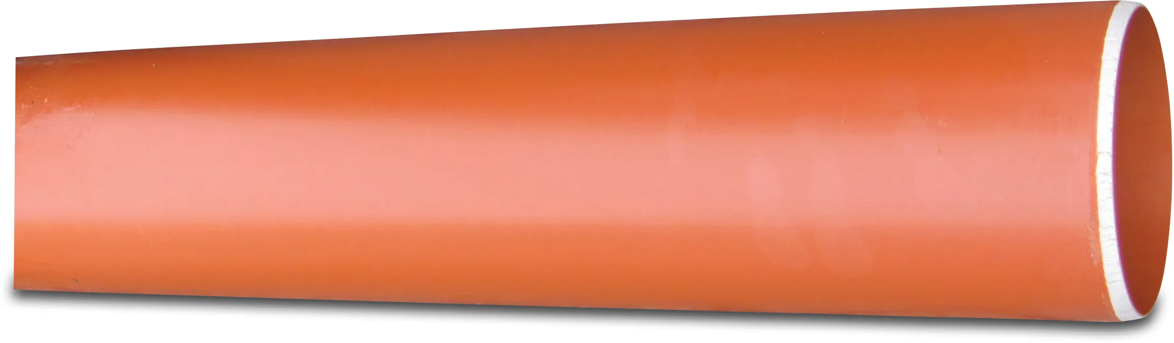 Tuyau d’égouttage PVC-U 110 mm x 3,2 mm SN4 lisse rouge-brique 5m KOMO/BENOR