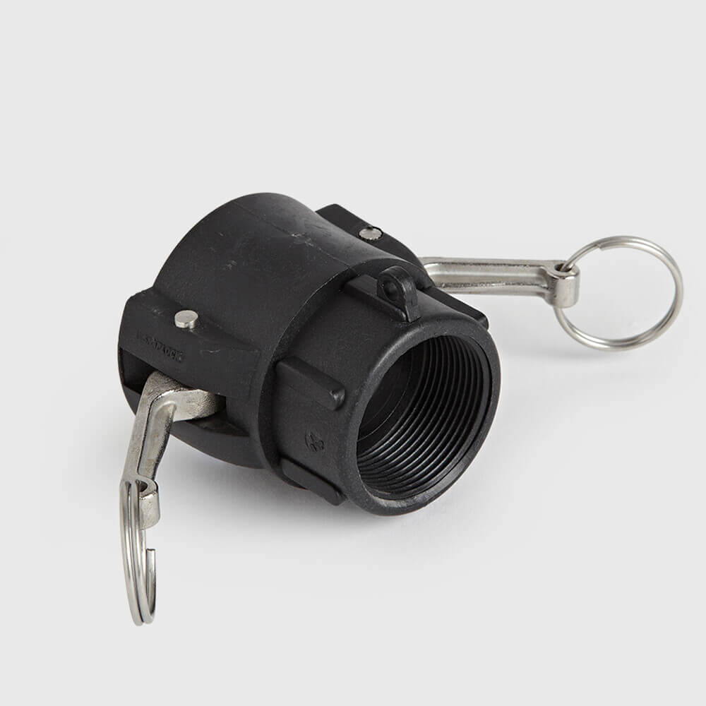 Schnellkupplung PP 1 1/2" M-Teil Kamlock x Innengewinde 6bar Schwarz Typ Kamlock D