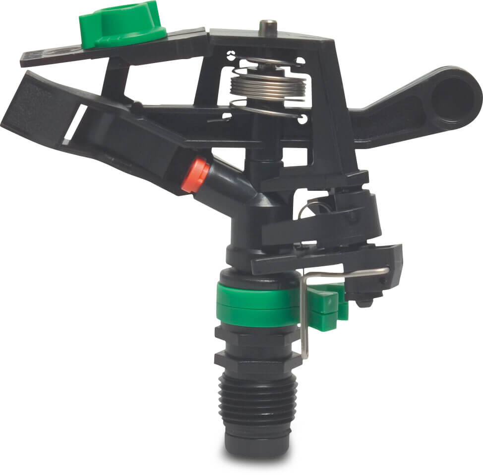 NaanDan Part circle sprinkler plastic 1/2" male thread 4,0 mm black type 427