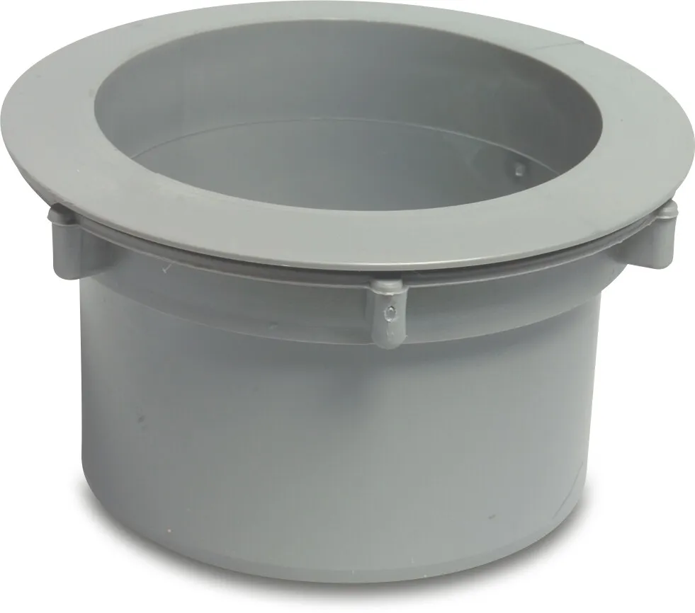 Uitloopstuk PVC-U 70-80-100 mm verjonging grijs