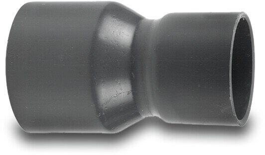 VDL Reducer socket PVC-U 280 mm x 225 mm glue socket 6bar grey type made from tubing