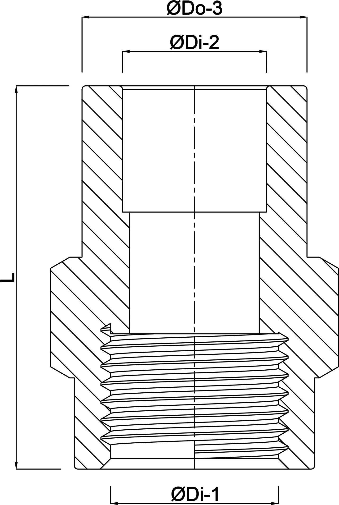 VDL Gewindemuffe PVC-U 40/50 mm x 1 1/2" Klebemuffe/Klebestutzen x Innengewinde 10bar Grau