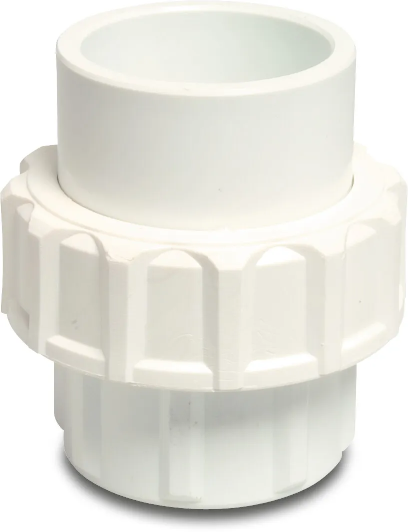 Union coupler PVC-U 16 bar imperial glue socket white