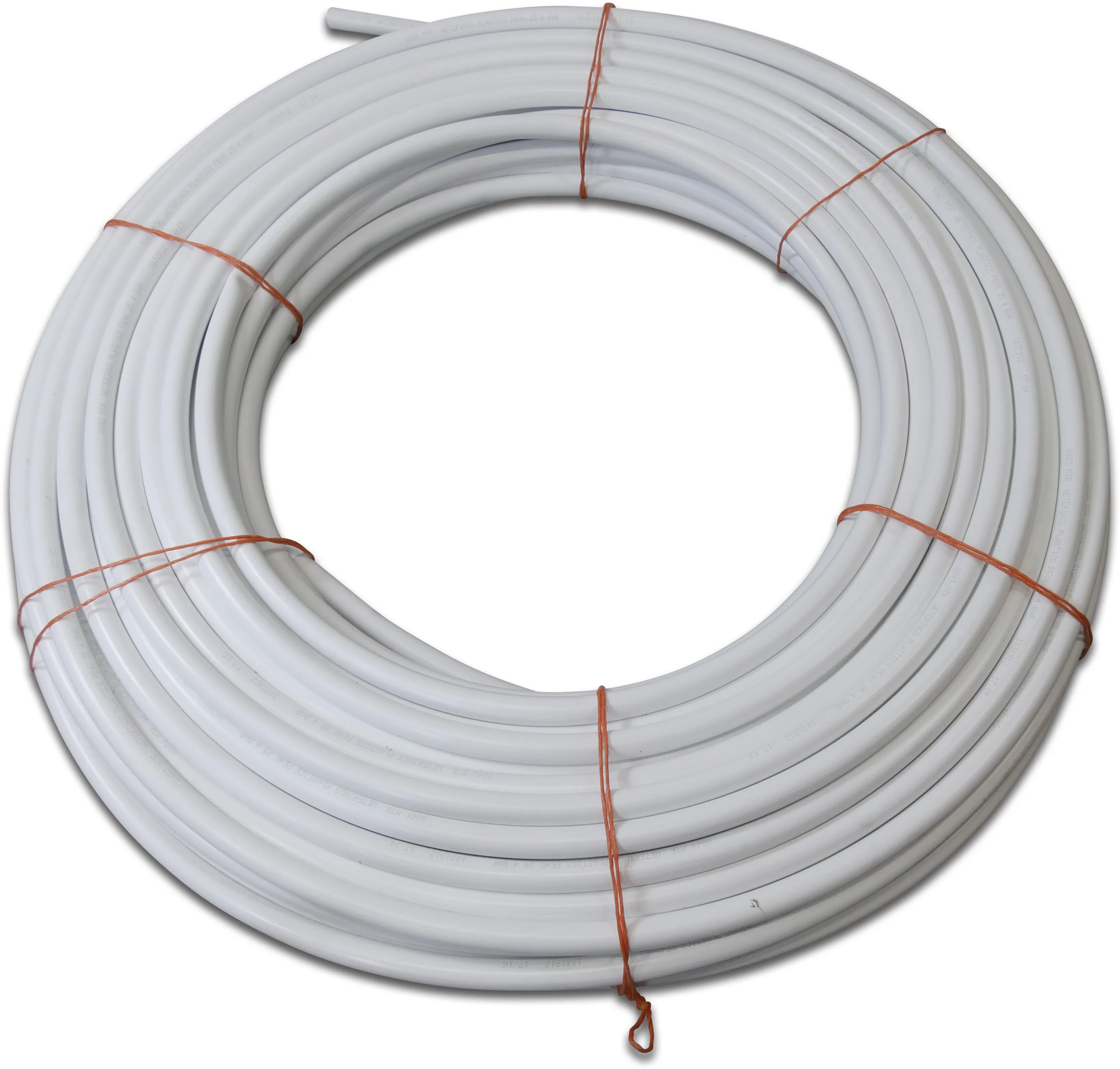 Pressure pipe PE40 20 mm x 1,5 mm plain 4bar white 100m